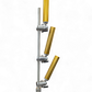 Indexable Tree Mast with 3 Fully Adjustable Rod Holders