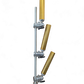 Indexable Tree Mast with 3 Fully Adjustable Rod Holders