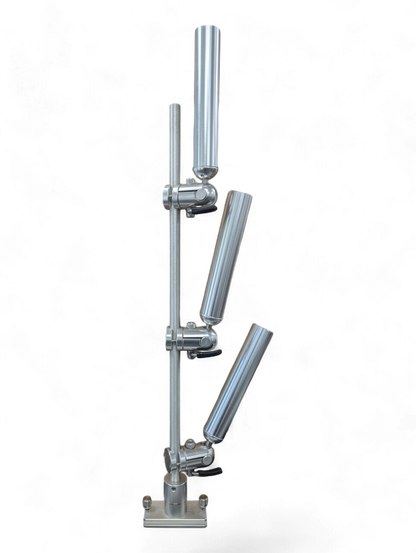 Indexable Tree Mast with 3 Fully Adjustable Rod Holders