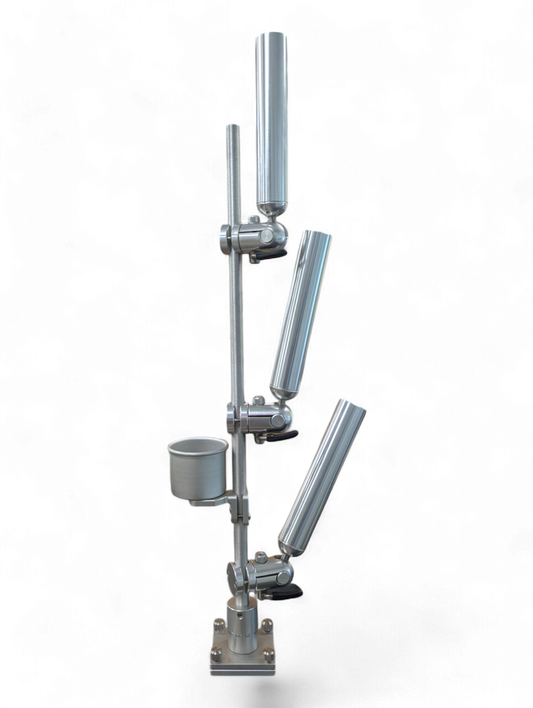 Indexable Tree Mast with 3 Fully Adjustable Rod Holders